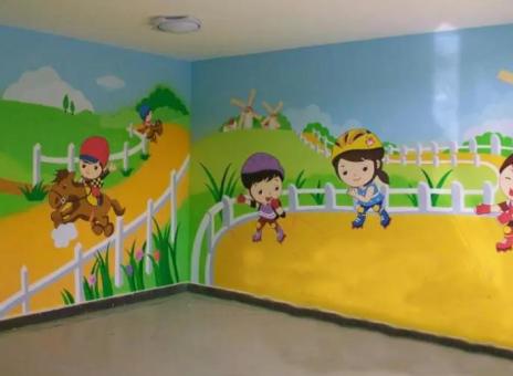 界首幼儿园墙体彩绘制作流程及注意事项